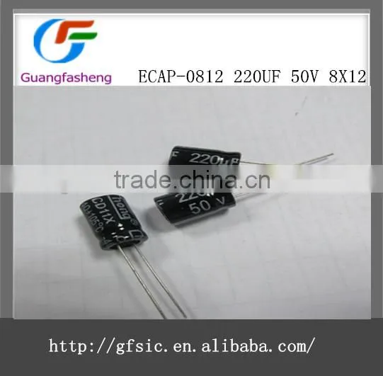 Electrolytic Capacitors ECAP-0812 220UF 50V 8X12
