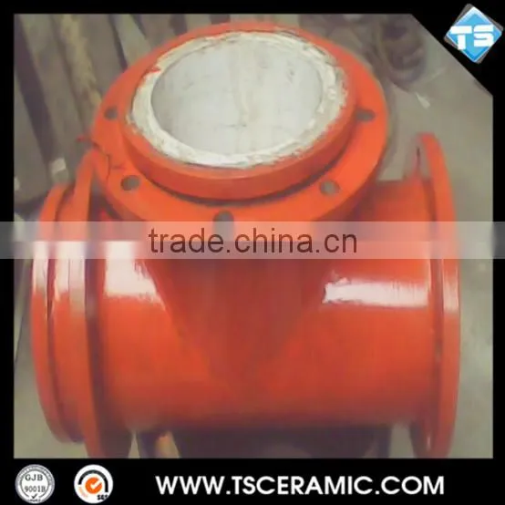 wear-resistant ceramic tube for mine and powder plant
