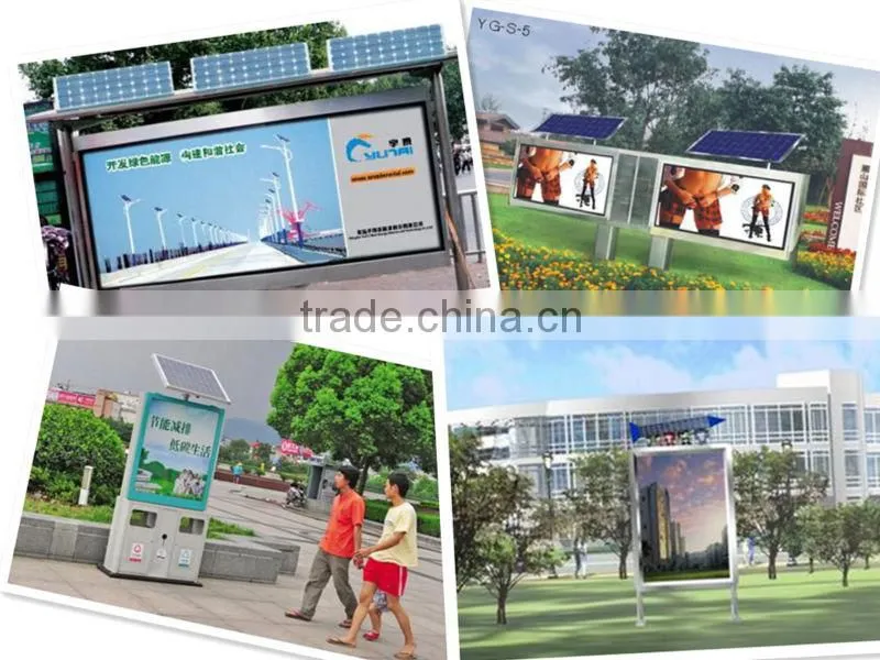 Solar light box, solar lockable street sign/ solar street pole light box,street light advertising light box