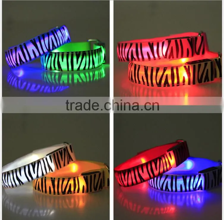 Cycling & Mountain Climbing Zebra Print Glowing Led Armbands