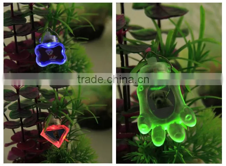 Wholesale Mixed Batch LED Dog ID Tags Luminous Glow Jewelry Pet Pendant