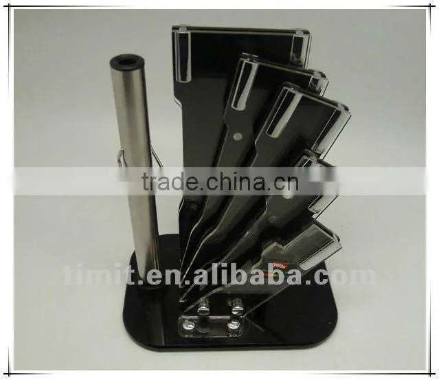 8pcs stainless steel solid handle good quality kitchen knife