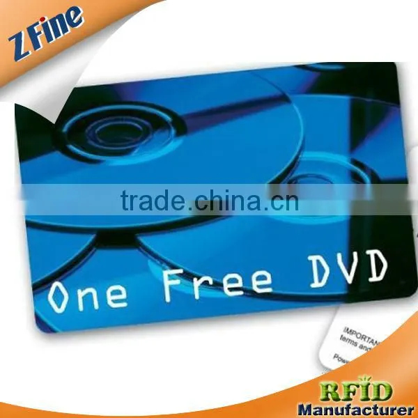 Full color printed plastic card/ business card with magnetic stripe/ barcode/ UV