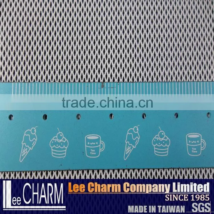 Stretch White Pique Bird Eye Elastic Mesh Fabric