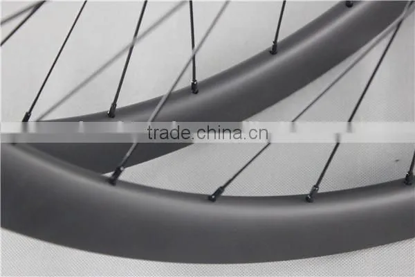 Disc brake road bike wheelset clincher side carbon fiber wheelset W40T