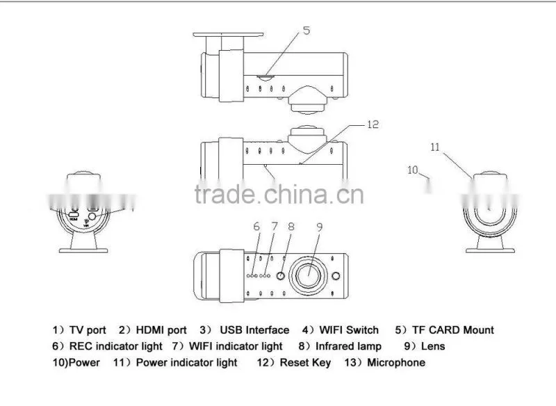 Car Camera Black Box with 6G Anti-vibration Lens Good Night Vision Built-in Battery Car Camera Black Box for Front View