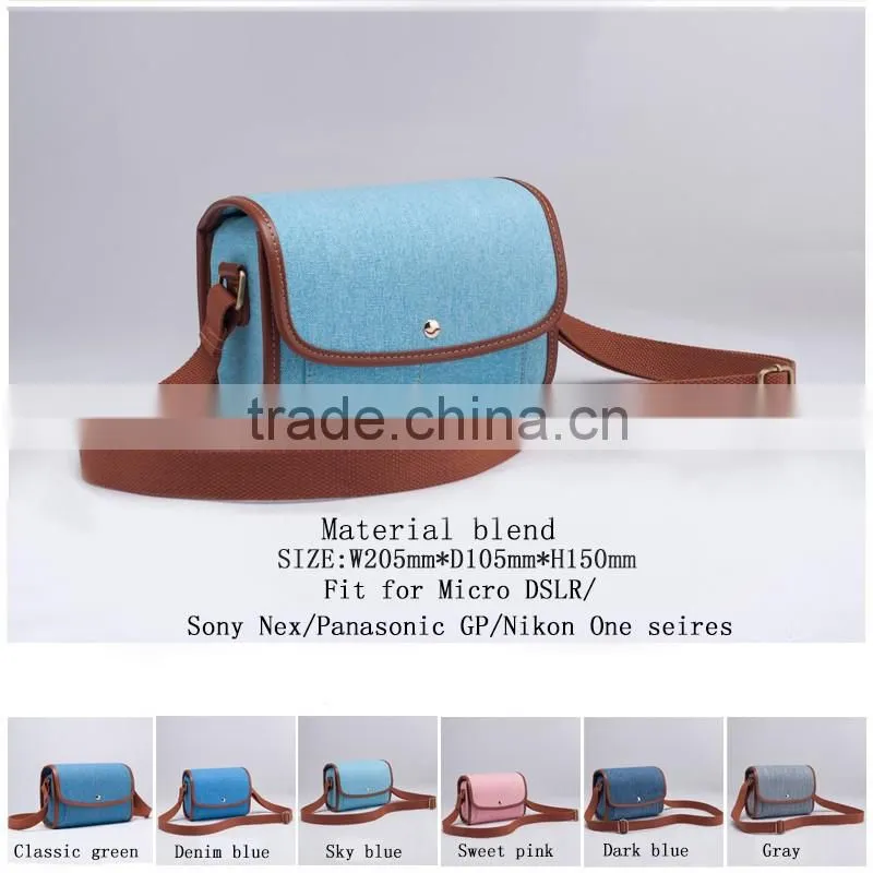 Wholesale New Arrival Stylish Canvas DSLR Camera Bag