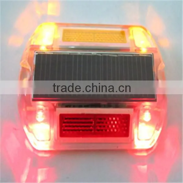 plastic solar powered LED flashing road cat eyes