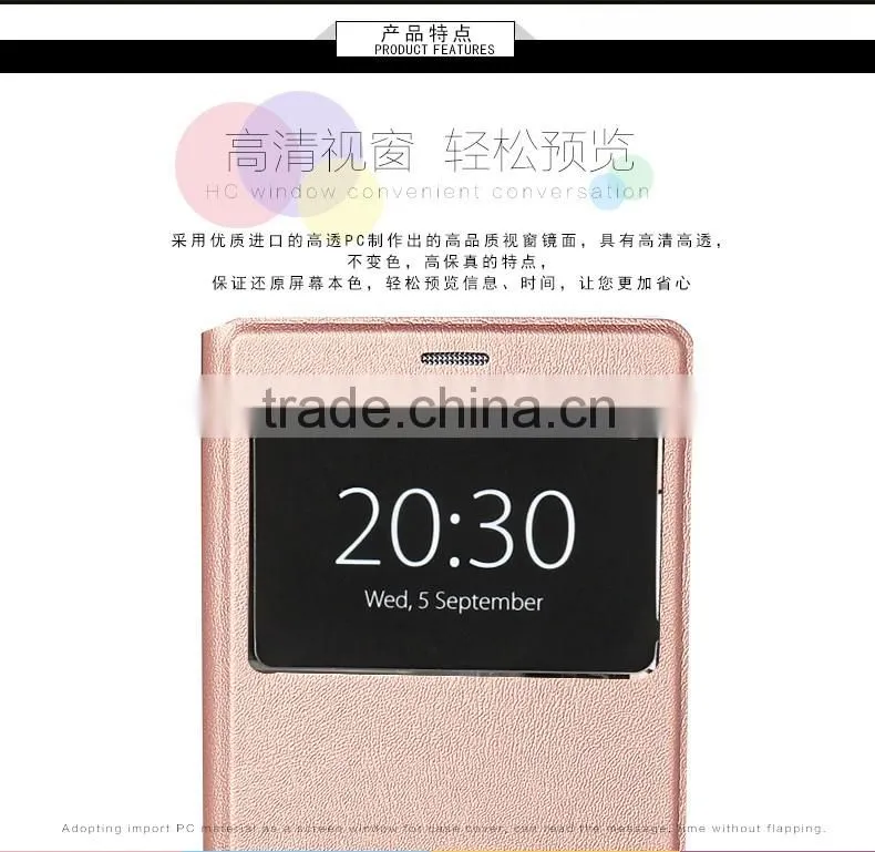 USAMS Muge Series PU Leather Flip Case for Xiaomi 5 with PC Back Cover Wallet Case with View Window MT-5313