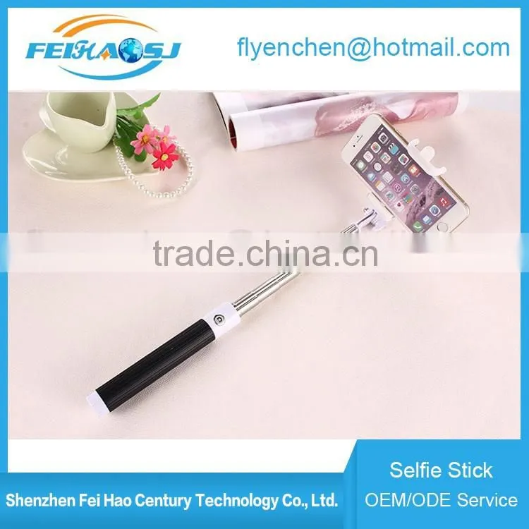 Wholesale High Quality Extendable Wireless Monopod Bluetooth Mini Selfie Stick For Phone