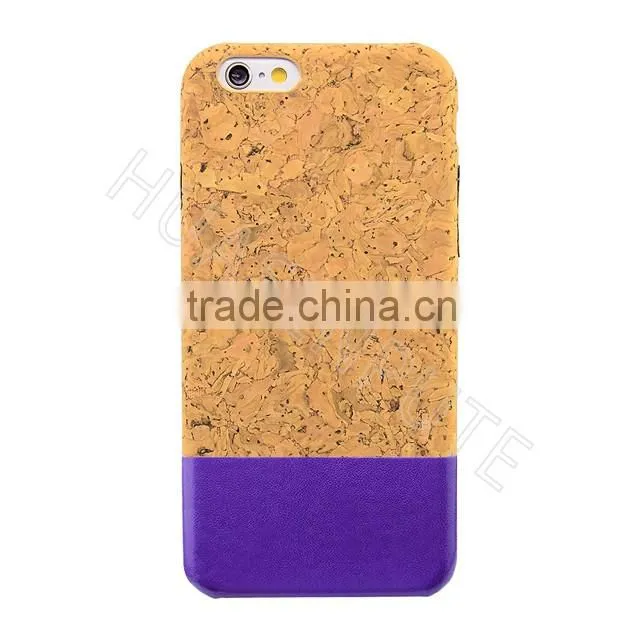 Perfect Stitching Real Wooden and PU Cellular Phone Cover Back Cover Case For Apple iPhone 6s