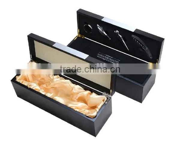 Fashion Unique Design Handmade wine glass leather box