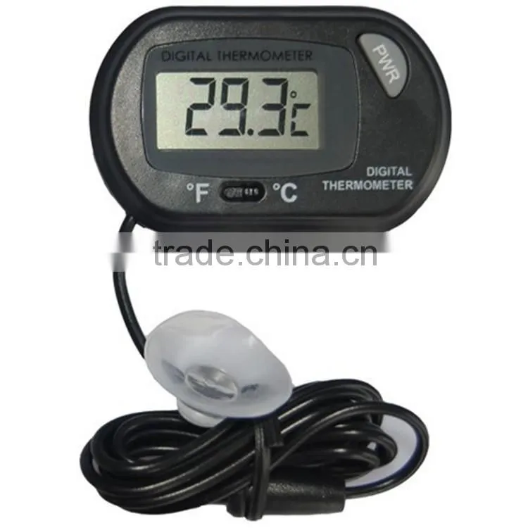 Aquarium Reptile Tank Diving Kennel Sucker Digital Water Temperature Thermometer ST-3