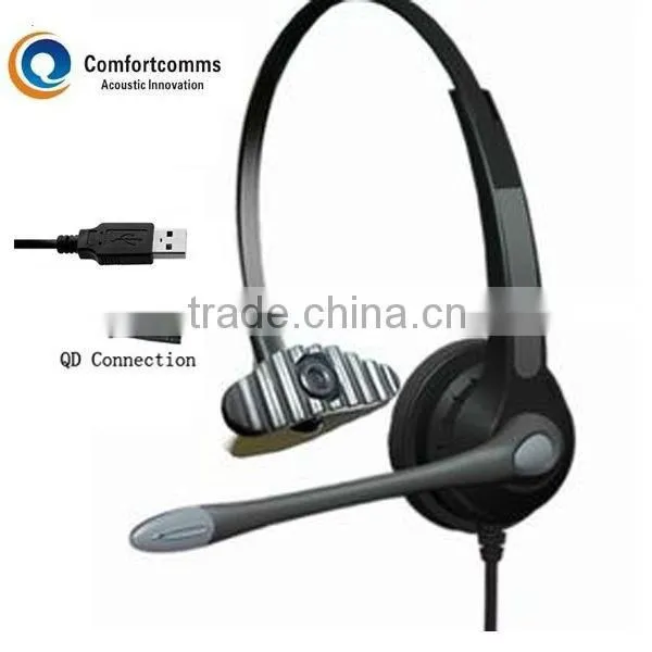 Monaural computer usb headset HSM-900NPQDUSBS