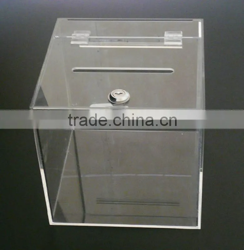 2015 acrylic storage box with lock