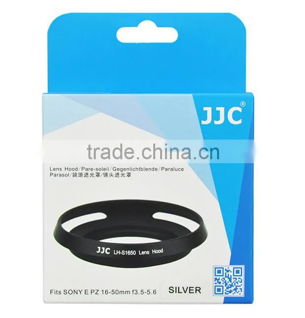 JJC LH-S1650 SILVER 40.5mm Metal Lens Hood For Sony Vented Lens Hood 40.5mm For Camera