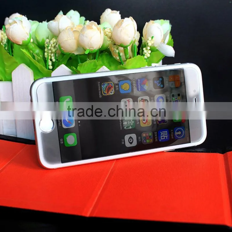 PC edge silk printing white and black color edge anti-explosion screen protector for iphone