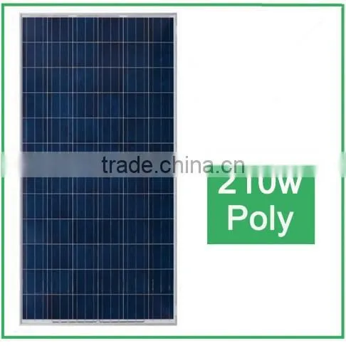 210w poly solar panel with high quality and low price