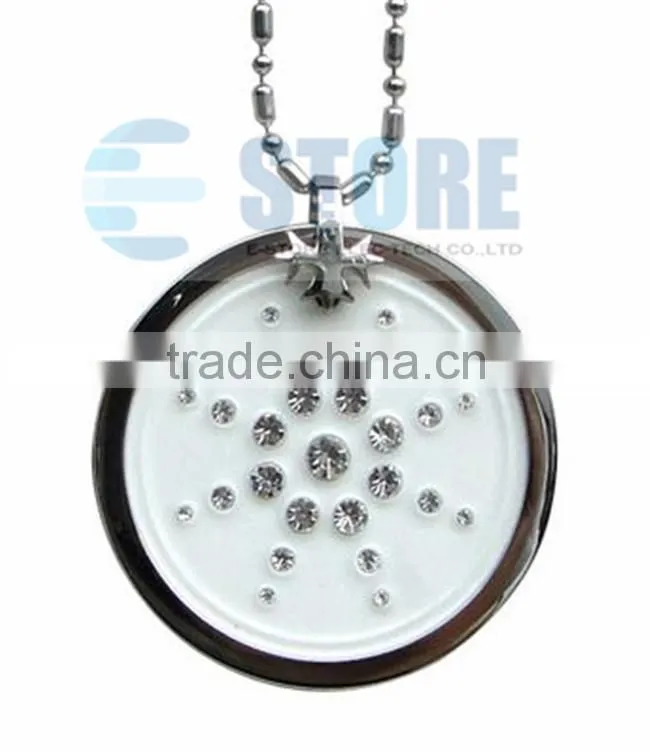 White Bio Quantum Energy Pendant Jewelry Quantum Science Pendant Japan