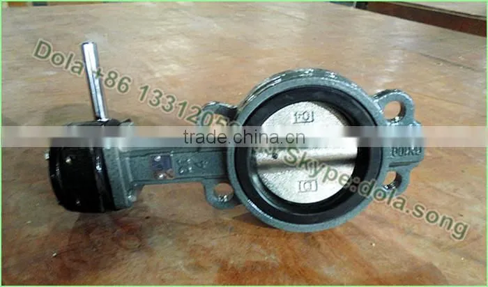 BV-DS0132 standard wafer EPDM liner butterfly valve