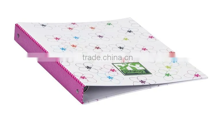A4 ring binder cardboard printed butterfly pattern