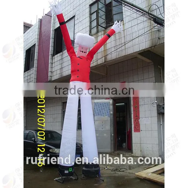 Cheap Hotel Promotions chef with red inflatable advertising air dancer