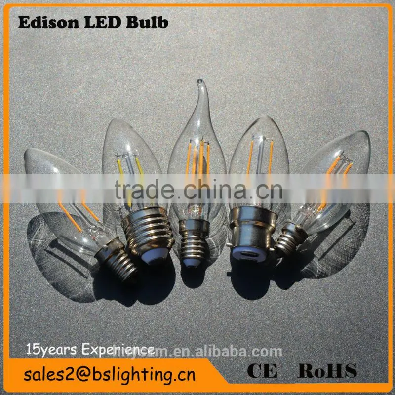 Newest G45 G80 G95 G125 E27 E26 B22 Led Filament Bulb, 4W Led Filament Lamp