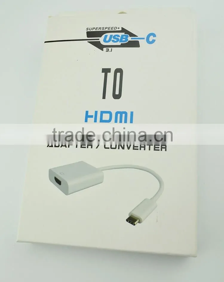 Manufacture male to female c type usb to hdmi converter cable for mobile phone accesories