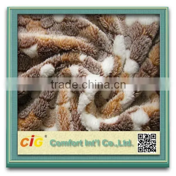 Anti Pilling Coral Fleece Fabric For Carpet