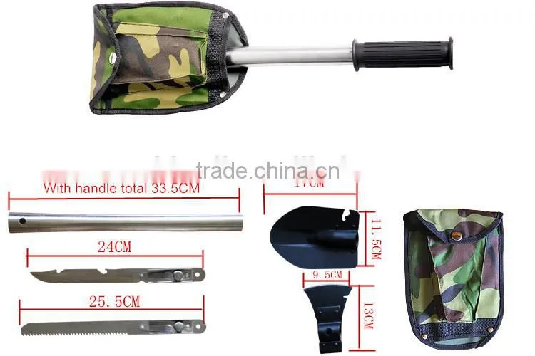mini portable outdoor camping multi functional spade