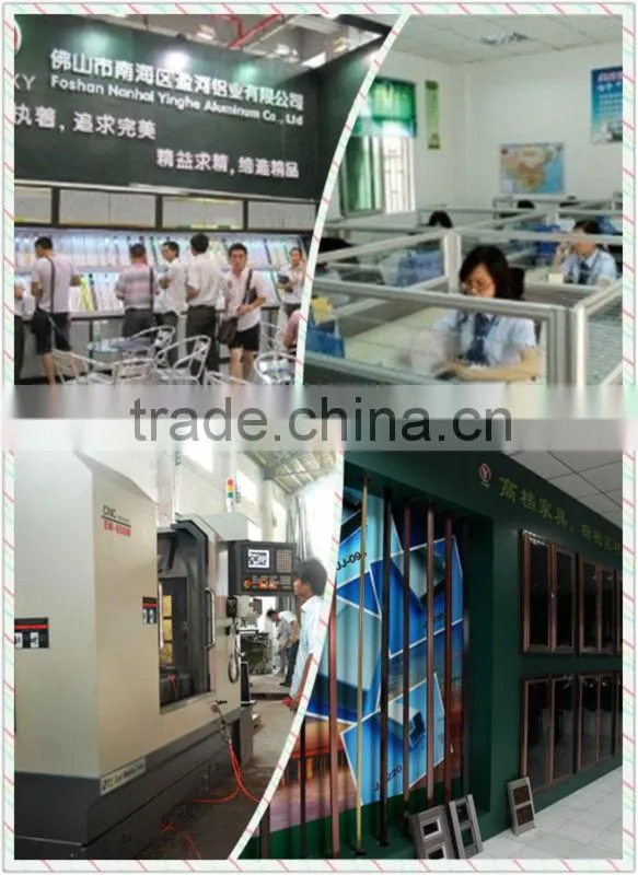 aluminium kitchen cabinet double-sided glass door