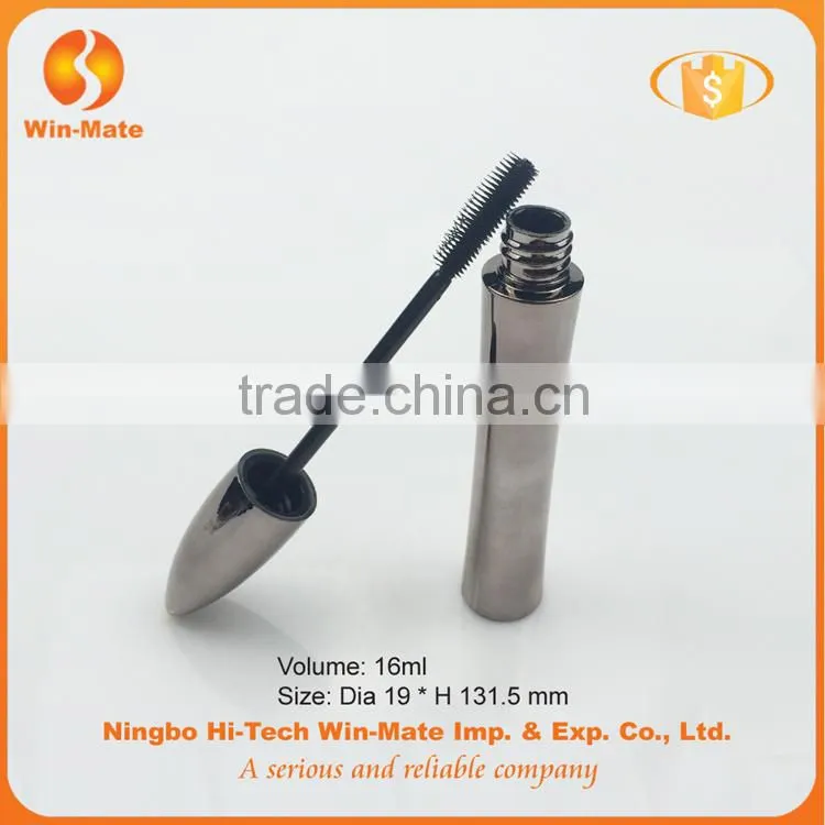 novelty design electroplate high quality plastic packaging mascara container