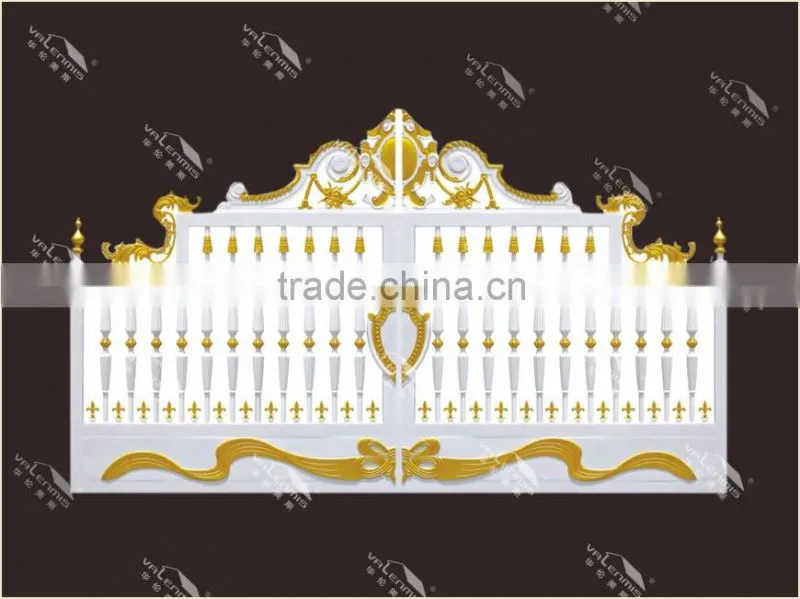 Durable aluminum alloy villa garden gate