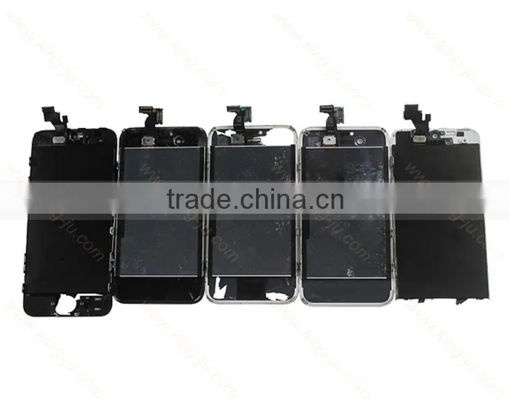 Fast Delivery recycle broken lcd screen for iphone 5c,cracked lcd touch screen glass lens for iphone