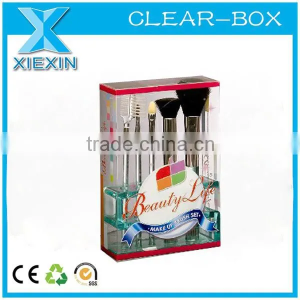accept custom clear plastic cosmetic packaging box