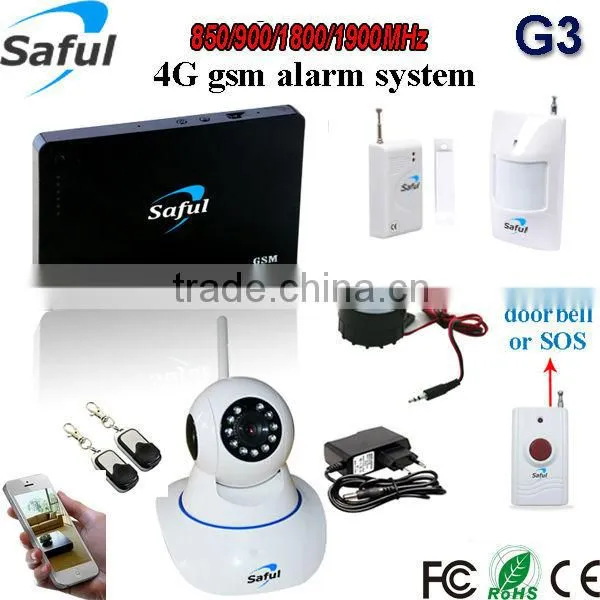 DIY Emergency kit calling system, dual network gsm wireless burglar alarm system, gsm dual network home alarm