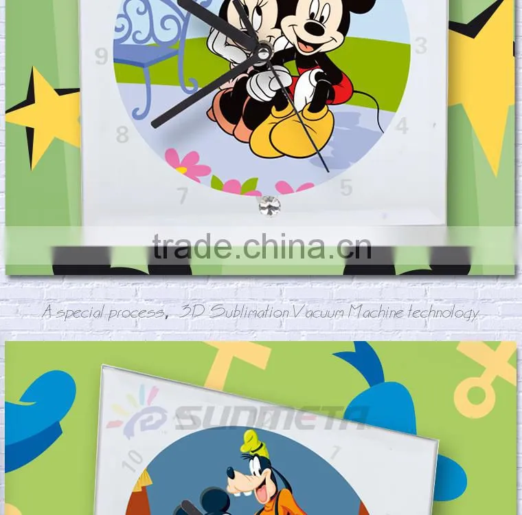 High Quarlity Sublimation Glass Photo Frame can be used for clock