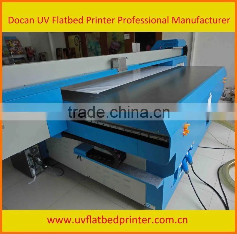 Versatile digital flatbed printer uv on glass wood acrylic