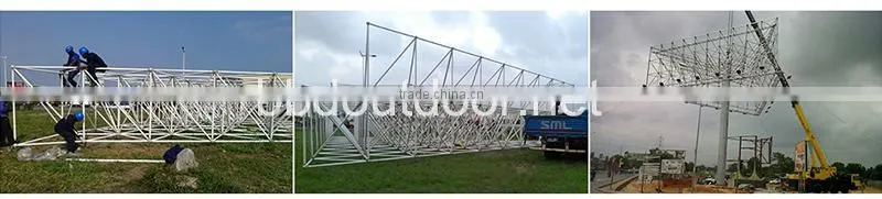 China made outdoor steel structure LED advertising stand display