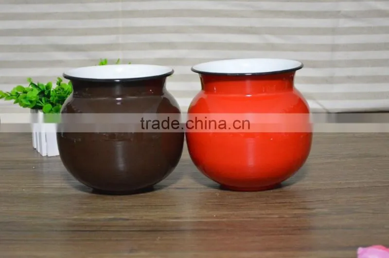 Pantone color enamel cooking pot, flower pot,tea pot