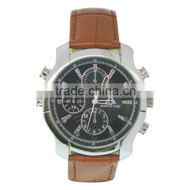 JVE-3105G-7 invisible Pinhole watch camera HD 1080P IR night vision hidden watch camera