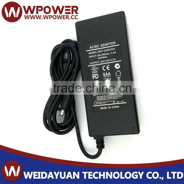 24v3.5a AC/DC power adapter (110V 220V 5V9V12V24V ROHS UL SAA CE FCC C-Tick SAFETY )