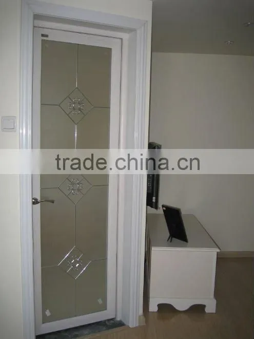 PVC door manufacturers french with toilet design