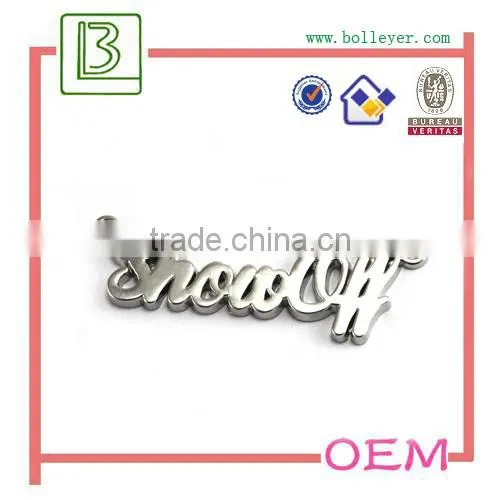 custom Metal jewelry hanging tag