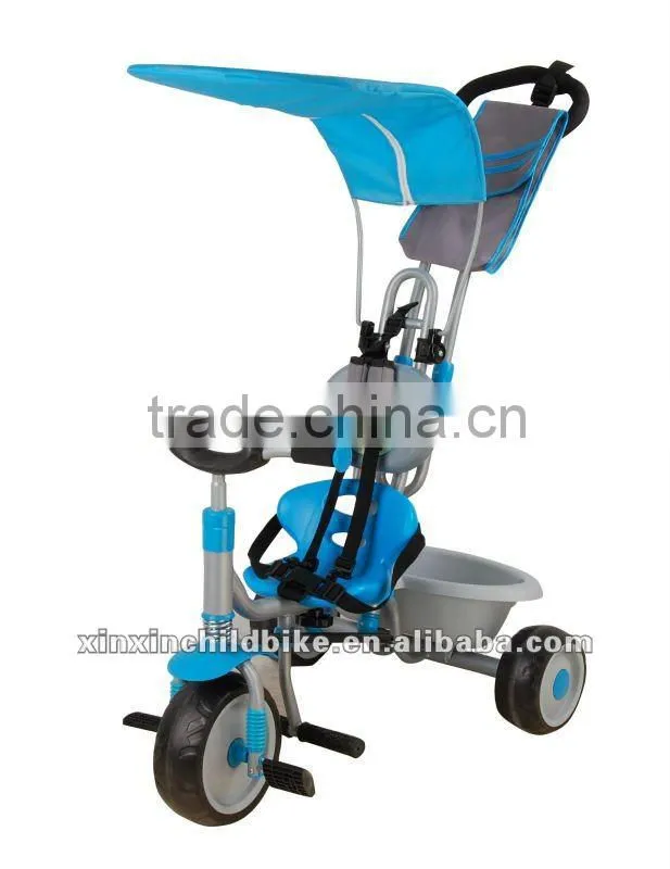 Children tricycle,Foot,Push rod,Awning