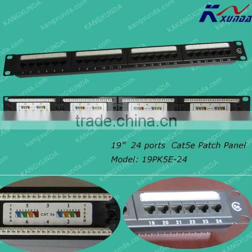 48 ports Cat5e Cat6 patch panel