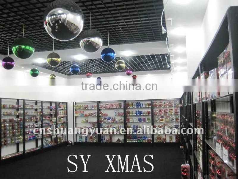 Foam christmas ball with flower ornament