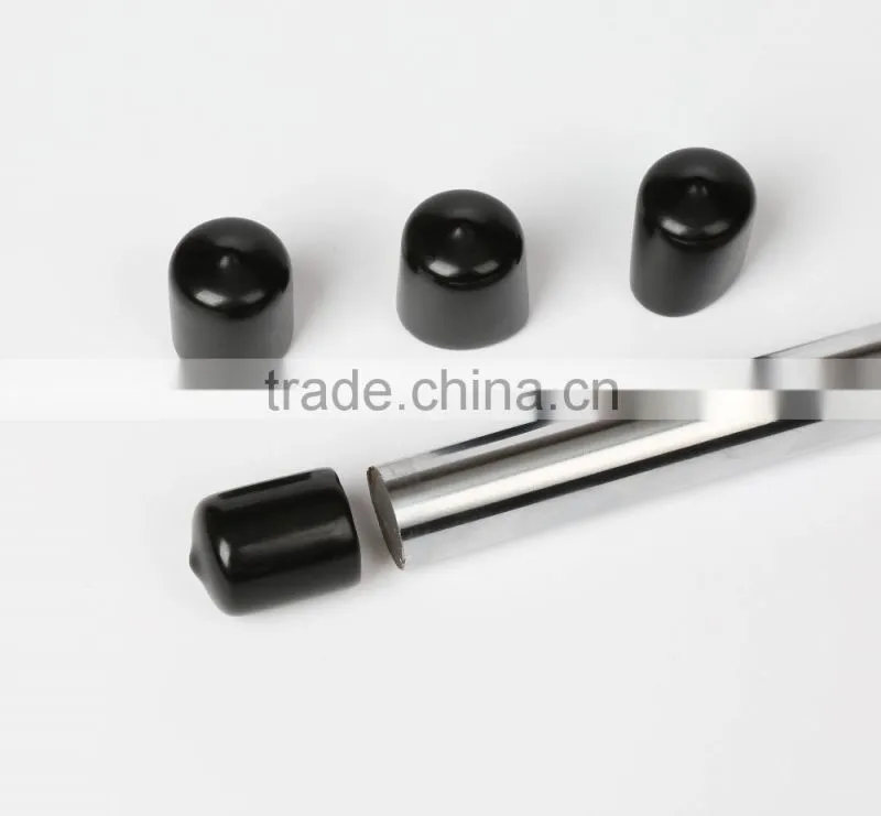 Blue plastic protective caps