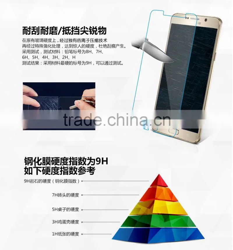 9H Tempered Glass Flim For Sumsung Galaxy Note 5 Screen Protector