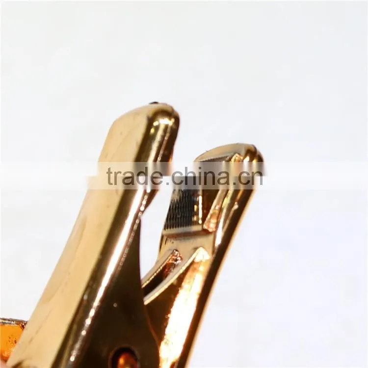 Rubber coated pant hanger/electroplating gold trouser rack
